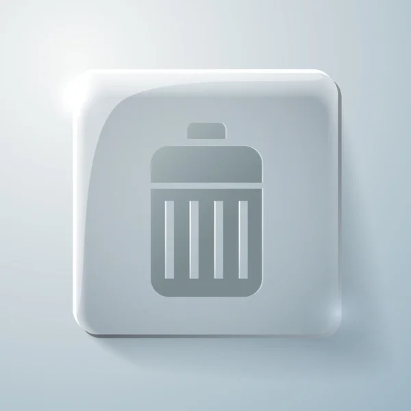 Καλάθι σκουπιδιών σημάδι — Διανυσματικό Αρχείο