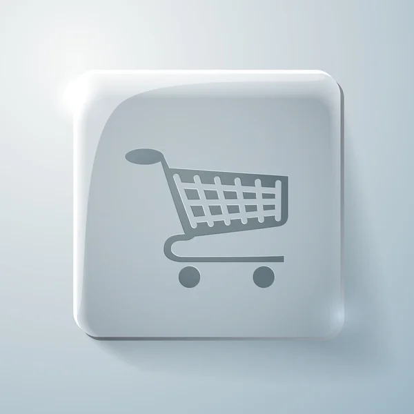 Znak sklepu internetowego koszyka — Wektor stockowy
