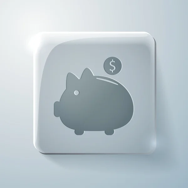 Piggy bank teken — Stockvector