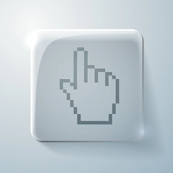 Mouse mano cursor signo — Vector de stock