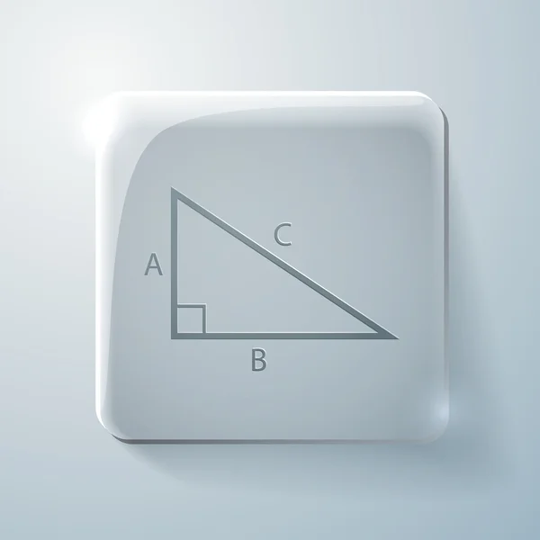 Driehoek math teken — Stockvector