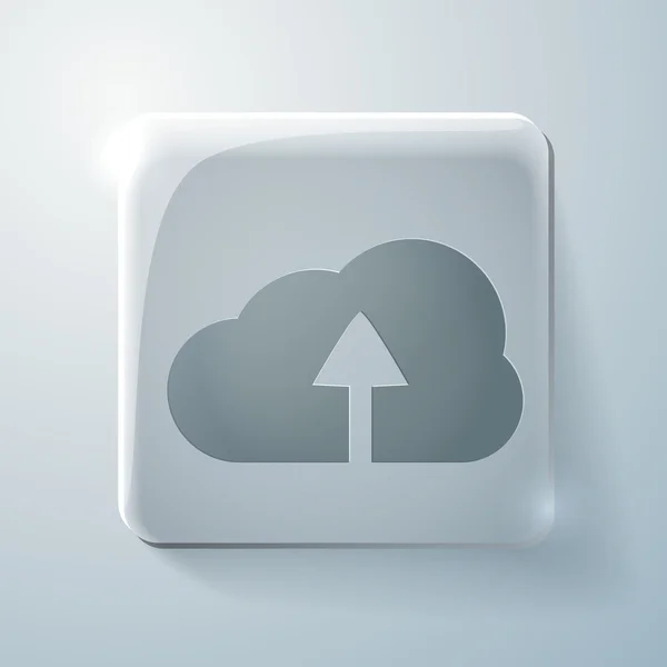 Cloud sinal de download — Vetor de Stock