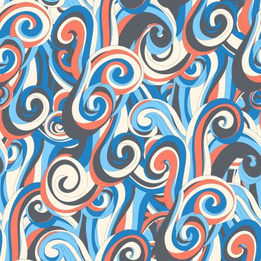 soyut çizilmiş dalgalar doku