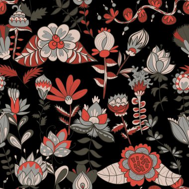 çiçekler ile sorunsuz doku