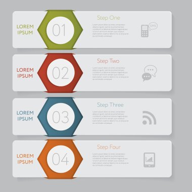 Infographic. Tasarım numara Banner şablon grafik veya Web sitesi düzeni