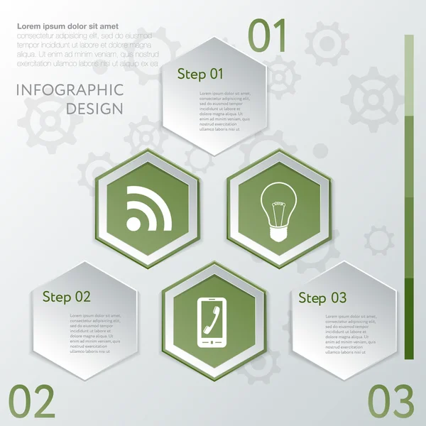 Design numero banner modello grafico o layout del sito web — Vettoriale Stock