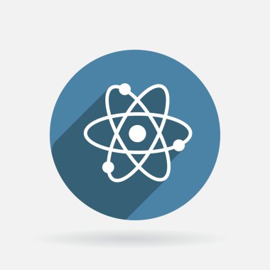 Atom, molekül. Fizik ve kimyanın sembolü.