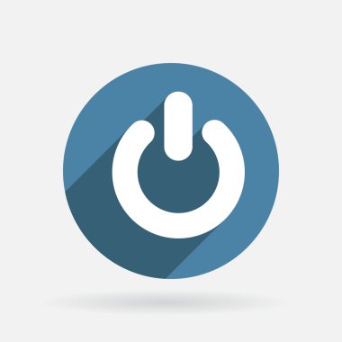 güç işareti. on off.