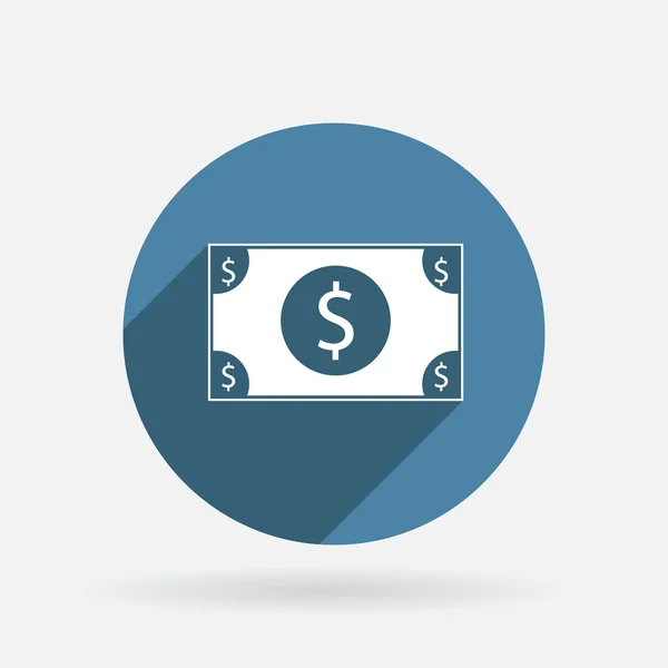 Icône de billet de dollar — Image vectorielle
