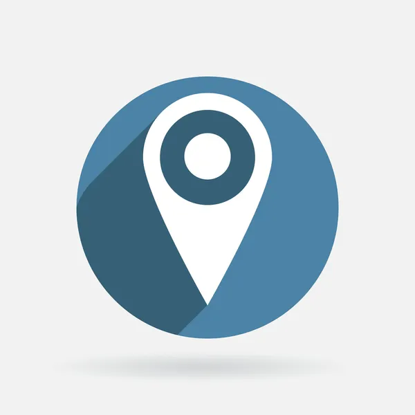 Pin location en el mapa — Vector de stock