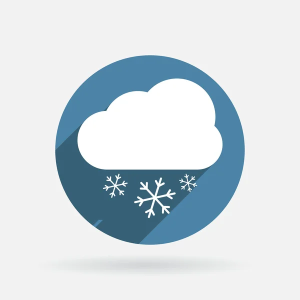 Cloud snow icon. — Stock Vector