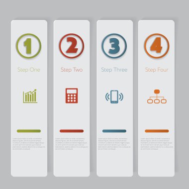 Infographic. Tasarım numara Banner şablon grafik veya Web sitesi düzeni