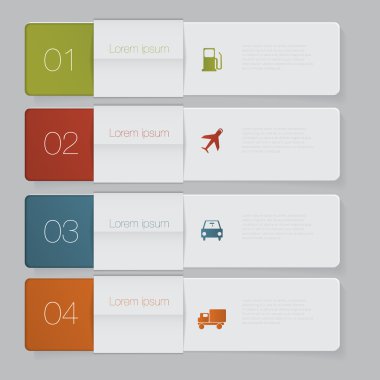 Infographic. Tasarım numara Banner şablon grafik veya Web sitesi düzeni