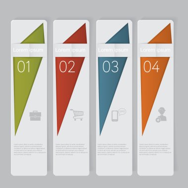 Infographic. Tasarım numara Banner şablon grafik veya Web sitesi düzeni