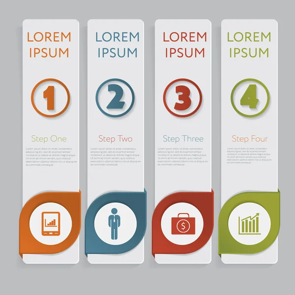 Infographic. Tasarım numara Banner şablon grafik veya Web sitesi düzeni