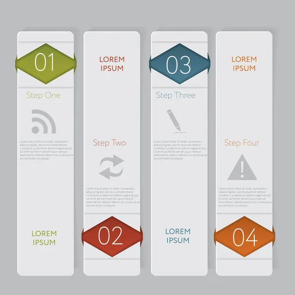Infografik. Design Anzahl Banner Vorlage Grafik oder Website-Layout — Stockvektor