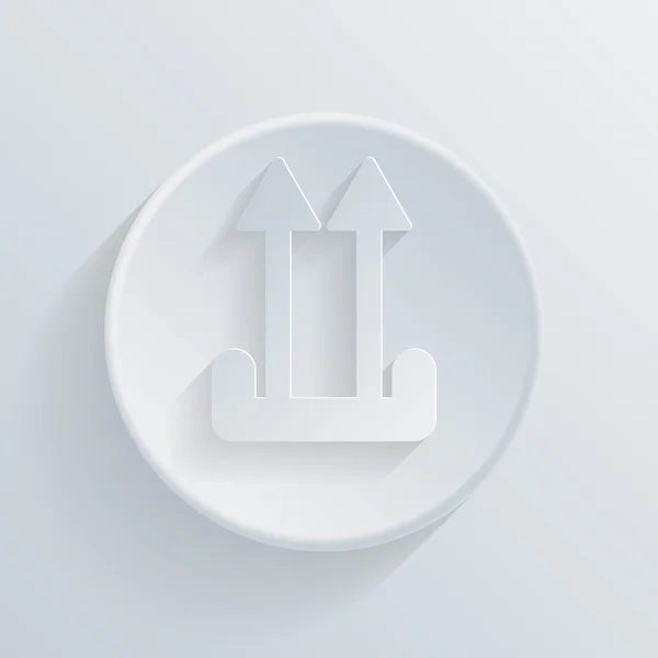 Dvě šipky nahoru ikonu — Stockový vektor