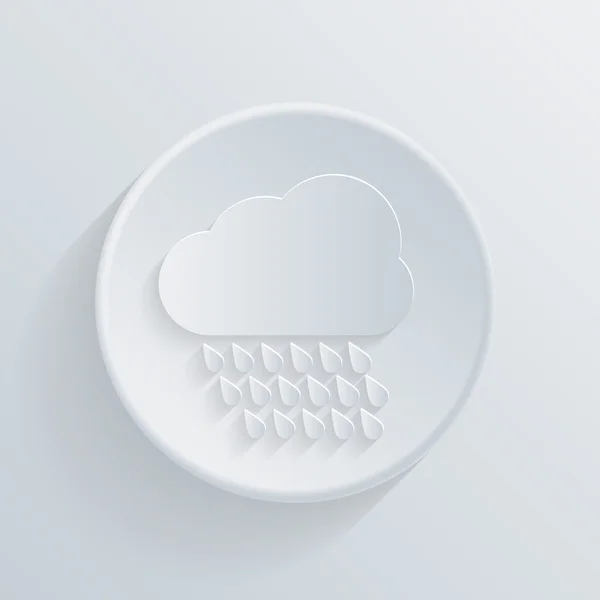 Ícone de nuvem chuvosa —  Vetores de Stock
