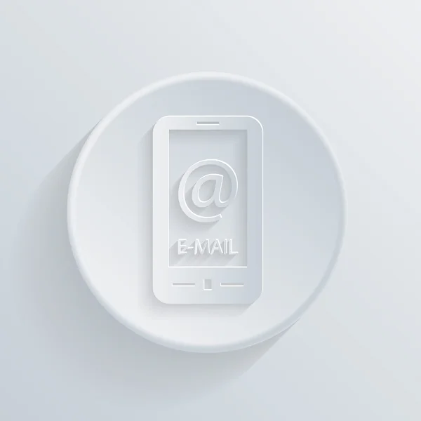 Smartphone avec le symbole mail — Image vectorielle