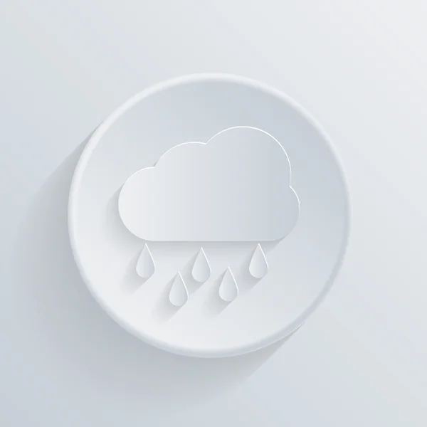 Rainy cloud icon — Stock Vector