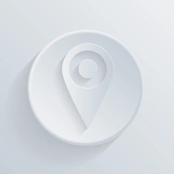 Pin location en el mapa — Vector de stock