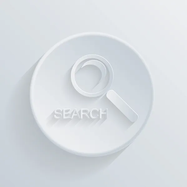 Loupe icône de recherche — Image vectorielle