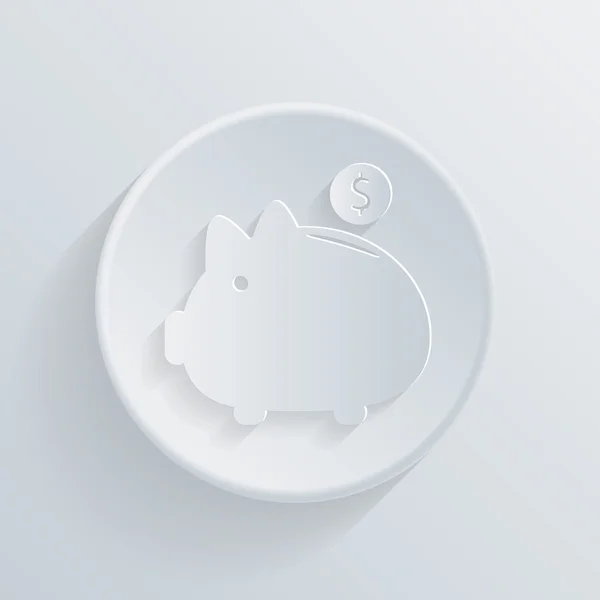 Sparschwein-Symbol — Stockvektor