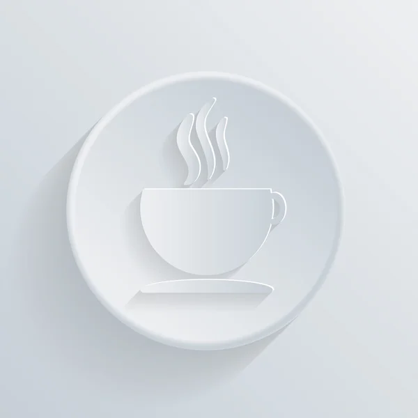 ถ้วยไอคอนเครื่องดื่มร้อน — ภาพเวกเตอร์สต็อก