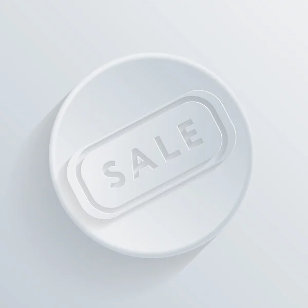Plaque icône de vente — Image vectorielle