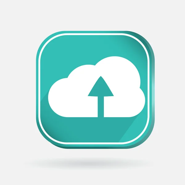 Cloud download pictogram — Stockvector