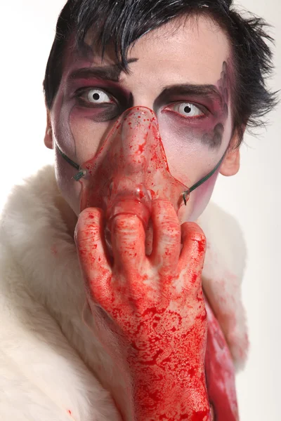 Zombie Mad man Blood — Stock Photo, Image