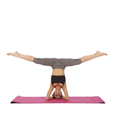 genç güzel kız yoga poz
