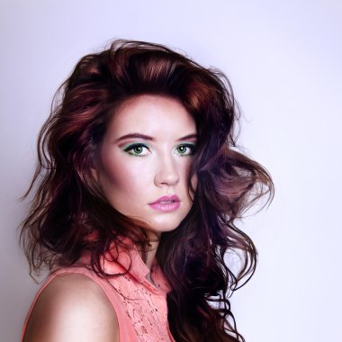 seksi esmer kız Güzellik Portresi.