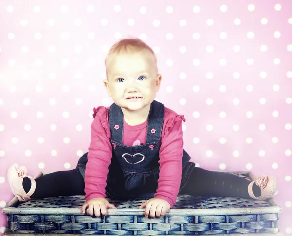 Little baby girl posing. — Stock Photo, Image