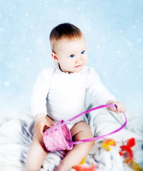 Little baby girl posing. — Stock Photo, Image