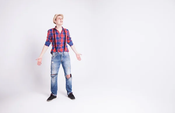 Fashionable man posing — Stock Photo, Image