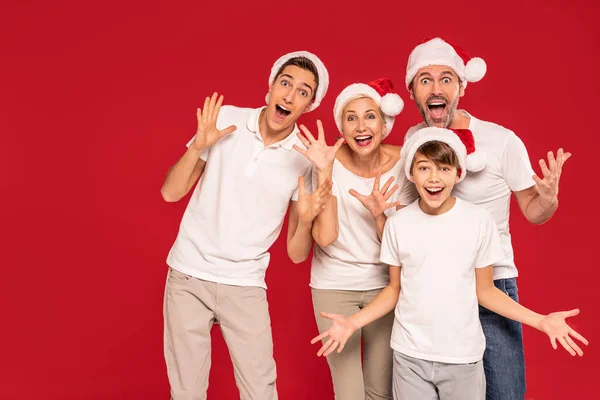 Šťastná Rodina Baví Vánocích Otec Matka Dva Synové Spolu Tráví — Stock fotografie