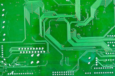 Elektronik komponentler makro arka planlı devre kartı