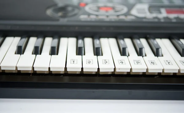 Piano keys closeup — Stock Photo, Image