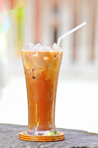 Ledová káva na stůl — Stock fotografie