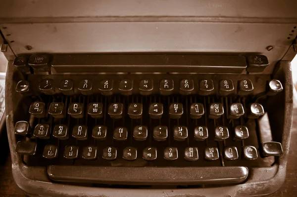 Teclado antiguo de máquina de escribir — Foto de Stock