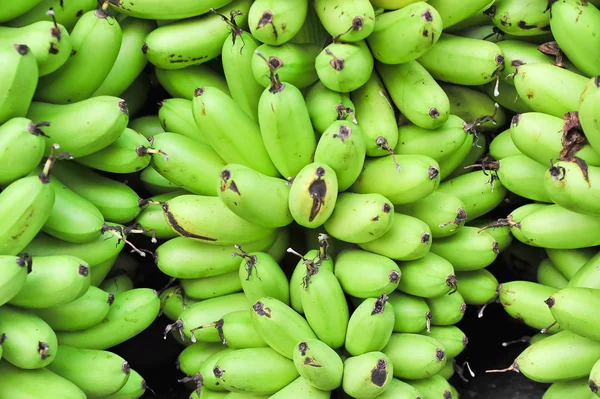 Bunch of green banana, background — Stock Photo, Image