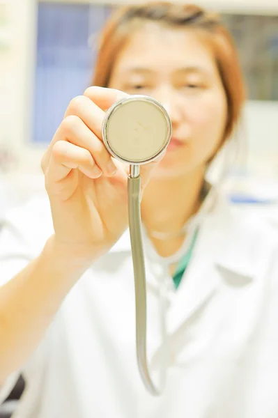 Macro shoot of medical person for health insurance — Stock Photo, Image