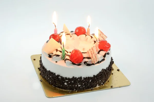 화려한 생일 케이크 — 스톡 사진