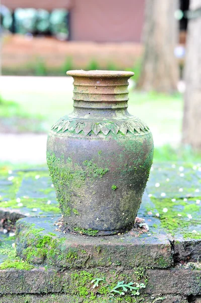 Ancient thai jugs — Stock Photo, Image