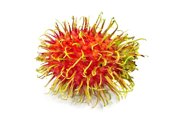 Rambutan isolerad på vit bakgrund — Stockfoto