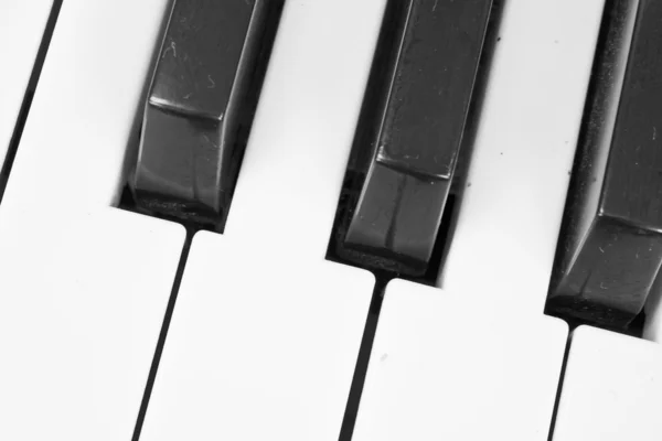 Piano keys closeup — Stock Photo, Image