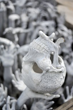 Kafatası ve el Rong Khun Tapınağı, Chiang Rai Kuzey cehennemden