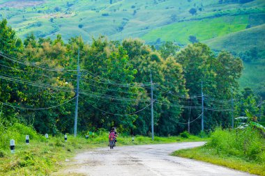 chiangsan, chiangrai Tayland dağlar yol