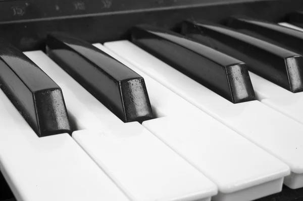 Nahaufnahme der Klaviertasten — Stockfoto